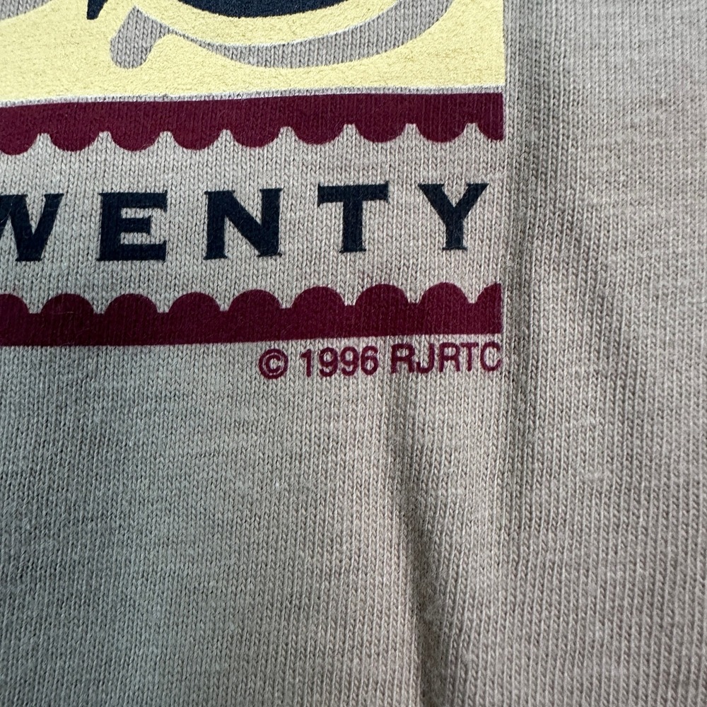 VTG 1996 Moonlight Tobacco Jumbos Elephant T-Shirt Hanes Beefy Men's Size XL Tan - Picture 6 of 11